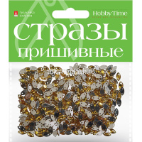 Стразы пришивные "Лодочка" 4х8мм 10цв 2-337/01 от магазина "Карандаш"