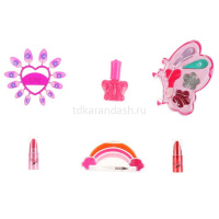 Косметика для девочек "Барби" (тени для век, помада 2шт., лак для ногтей, ногти) 20577C2-BAR от магазина "Карандаш"