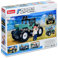 Конструктор "Город, Джип" 155 деталей 23х19х4,5см пластик (фигурка 11,6см) 38-1106 от магазина "Карандаш"