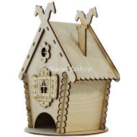 Заготовка для декорирования "Чайный домик Избушка"15х15х22см, фанера 3мм от магазина "Карандаш"