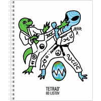 Тетрадь А5 80л клетка "Лазер Би. Выпуск №2" на спирали 4 дизайна 80Т5В1гр/071552 от магазина "Карандаш"