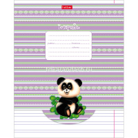 Тетрадь А5 12л узкая линия "Зоопарк" на скобе 12Т5B7 от магазина "Карандаш"