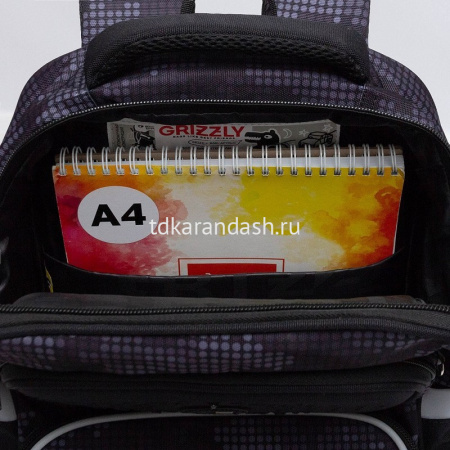 Рюкзак 27,5х39х15см, 800гр, 1 отделение, 4 кармана, черный с обвесом RAn-589-1 от магазина "Карандаш"