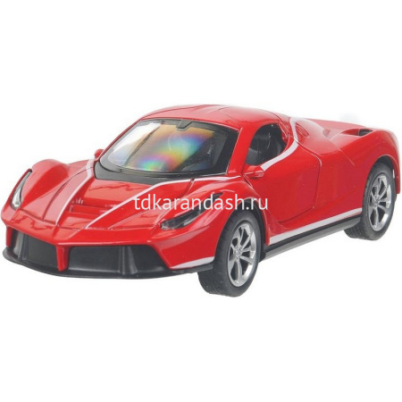 Машина "Ferrari" красная, инерционная, металл 15см (свет, звук, открывающиеся двери) 2301C0043-R от магазина "Карандаш"