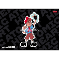 Альбом для рисования А4 30л "SketchBook. Atomic Heart" на скобе выборочный лак 5 дизайнов 085085 от магазина "Карандаш"