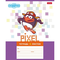 Тетрадь А5 12л линия "Смешарики" на скобе 5 дизайнов 12Т5В2/084147 от магазина "Карандаш"