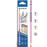 Карандаш чернографитный "Acmeliae" 2В, круглый корпус дерево ассорти 43518 EAN от магазина "Карандаш"