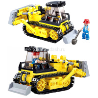 Конструктор "Город. Бульдозер" 231 деталь 23х28х5,5см пластик (1 фигурка) M38-B0802 от магазина "Карандаш"