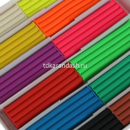 Пластилин 12 цветов 144гр. "Кроха" плавающий, со стеком, картон 29С 1769-08 от магазина "Карандаш"