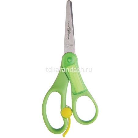 Ножницы детские 13,5см "Springcut" сталь, ручки пластик, с возвратным механизмом 60-0019 от магазина "Карандаш"