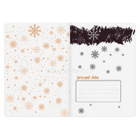 Тетрадь А5 40л клетка "Coffee in winter" прошитый блок матовая ламинация 7-40-001/112 от магазина "Карандаш"