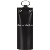 Ключница 60х112х15мм черная, натуральная кожа, в подарочной коробке KL.52.SH. от магазина "Карандаш"