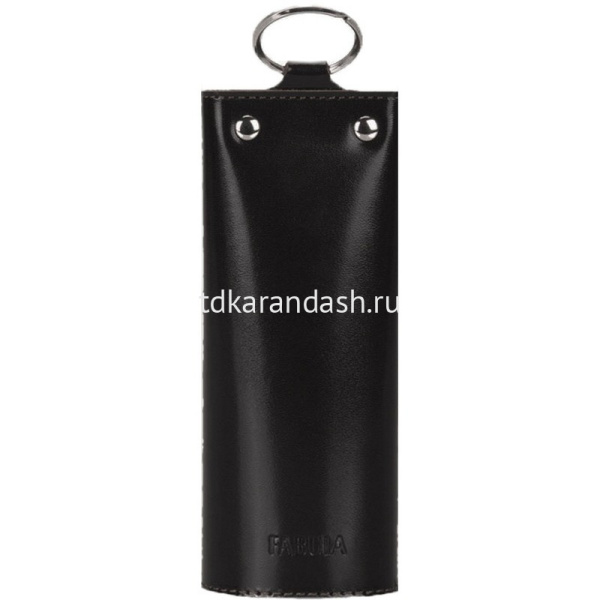 Ключница 60х112х15мм черная, натуральная кожа, в подарочной коробке KL.52.SH. от магазина "Карандаш"