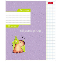 Тетрадь А5 18л клетка "Малыш капибара" на скобе 5 дизайнов 18Т5В1/087162 от магазина "Карандаш"