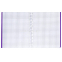 Тетрадь А5 80л клетка "Canvas. Фиолетовая" на спирали пластиковая обложка 081644 от магазина "Карандаш"