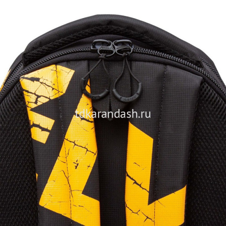 Рюкзак 32х42х22см, 1100гр, 2 отделения, 4 кармана, черный/темно-желтый RU-423-14/10 от магазина "Карандаш"