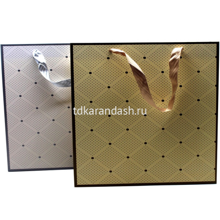 Пакет подарочный "Ромбы" 14х15х7см картон 4 цвета 11535-24 от магазина "Карандаш"