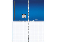 Тетрадь А4 80л клетка "Ice Metallic" на спирали, пластиковая обложка, на резинке, ассорти 50168 от магазина "Карандаш"