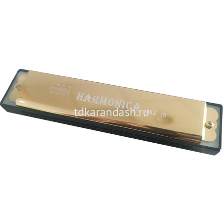 Гармошка губная 13х2,5см в футляре, металл/пластик, 4 цвета 11056-24 от магазина "Карандаш"