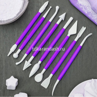 Набор инструментов для моделирования 8шт. пластик, 4 цвета HG5733 от магазина "Карандаш"