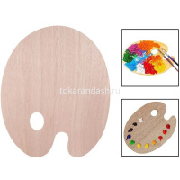 Палитра 23,5х30см овальная дерево Y10728-24 от магазина "Карандаш"