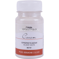 Гуашь 100 мл серебристо-белая перлам  6627107 от магазина "Карандаш"