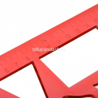 Трафарет геометрических фигур №2 20,5х16,5см, 12 элементов, пластик 12С 837-08 от магазина "Карандаш"