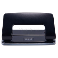 Дырокол 8л 2-отв, d-6мм, металл, черный ET40020 от магазина "Карандаш"