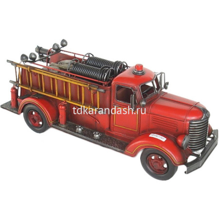 Декоративное изделие "Пожарная машина" 46х16х17см металл RD-1010-E-1767