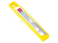 Лезвия к ножам канц. 9мм, 10шт. заточка под углом 30 градусов, сталь серый E2015 от магазина "Карандаш"