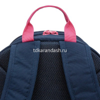 Рюкзак 38х28х18см, 500гр, 2 отделения, 2 кармана, синий, с брелком "Котята" RG-463-6/1 от магазина "Карандаш"