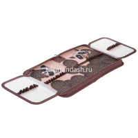 Пенал "Вот енот" 20х14х4см прямоугольный одностворчатый, 2 откидные планки, ткань 093858 от магазина "Карандаш"