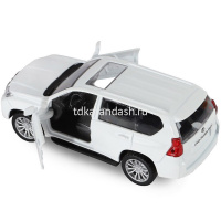 Машина "Land Cruiser Prado" белая, инерционная, металл 17,5см (свет, звук, откр.двери) JB1251023 от магазина "Карандаш"