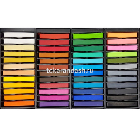 Пастель 48 цветов "Soft Pastel" мягкая квадратная, картон MGMP48 от магазина "Карандаш"