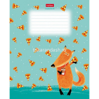 Тетрадь А5 18л клетка "Funny fox" на скобе матовая ламинация 5 дизайнов 18Т5лВ1/068441 от магазина "Карандаш"