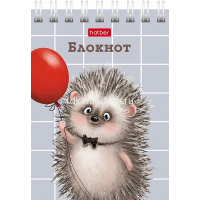 Блокнот А7 40л "Хорошо быть ёжиком" клетка, на спирали 6 дизайнов 081183 от магазина "Карандаш"