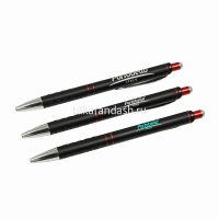 Ручка РШ "Space" корус-алюмин., черный матовый, отделка красный хром. 16BP5039-060 от магазина "Карандаш"