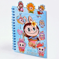 Блокнот 110х163мм 16л "Зубастик" клетка, 8 листов с наклейками, на спирали, 4 дизайна M-3300 от магазина "Карандаш"