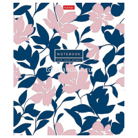 Тетрадь А5 48л клетка "Музыка цветов" на скобе тиснение 5 дизайнов 48Т5тВ1/093162 от магазина "Карандаш"