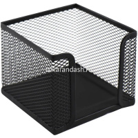 Подставка д/канц.принадлежностей 10х10х10см сетчатая металлическая, черная VS195409 от магазина "Карандаш"