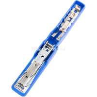 Степлер №10 15л "Essential" глубина 50мм, со встроенным антистеплером, металл/пластик, синий E0271 от магазина "Карандаш"