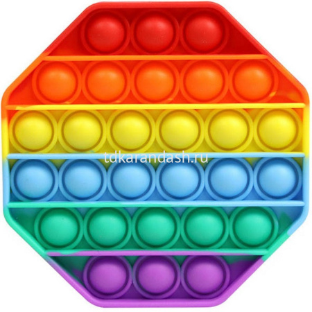 Игрушка-антистресс "Pop it" 12,5см разноцветный M-9978