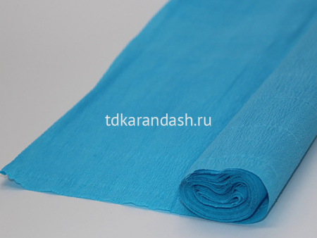 Бумага гофрированная 50х250см 058, голубая Y1766-14