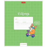 Тетрадь А5 12л клетка "Забавный корги" на скобе 5 дизайнов 12Т5В1/067633 от магазина "Карандаш"