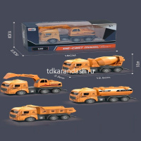 Машина "Строительная техника" инерционная, пластик 12х6,5х5см, ассорти LT354447 от магазина "Карандаш"