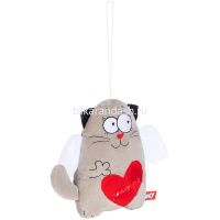 Кот с сердцем 16см серый VKOU0 от магазина "Карандаш"