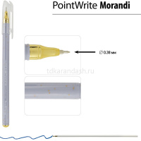 Ручка шариковая "PointWrite Morandi diamond" 0,38мм синяя, на масляной основе 20-0437 от магазина "Карандаш"