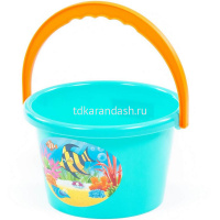 Ведро 15х15х10см ассорти, пластик 0484 от магазина "Карандаш"