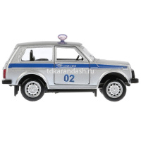 Картинка Машина "Lada 4x4 Полиция" серебристая, инерционная, металл 9см (открывающиеся двери) X600-H09010-R от магазина "Карандаш" Машина "Lada 4x4 Полиция" серебристая, инерционная, металл 9см (открывающиеся двери) X600-H09010-R от магазина "Карандаш"