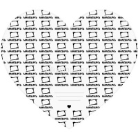 Холст на картоне в форме сердца 30х26,25см 100% хлопок, мелкое зерно, 280г/м2 220130 от магазина "Карандаш"